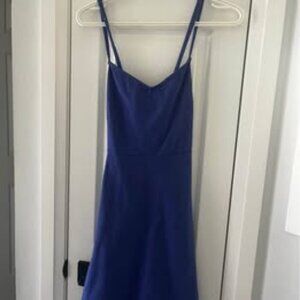 Blue V Neck Summer Dress Size Small